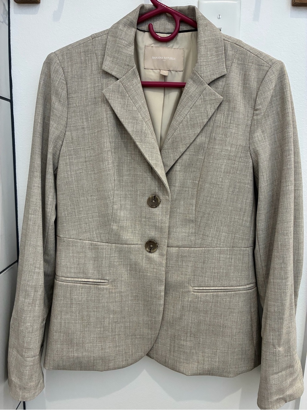 Banana Republic Beige/Tan Tailored Women's Blazer